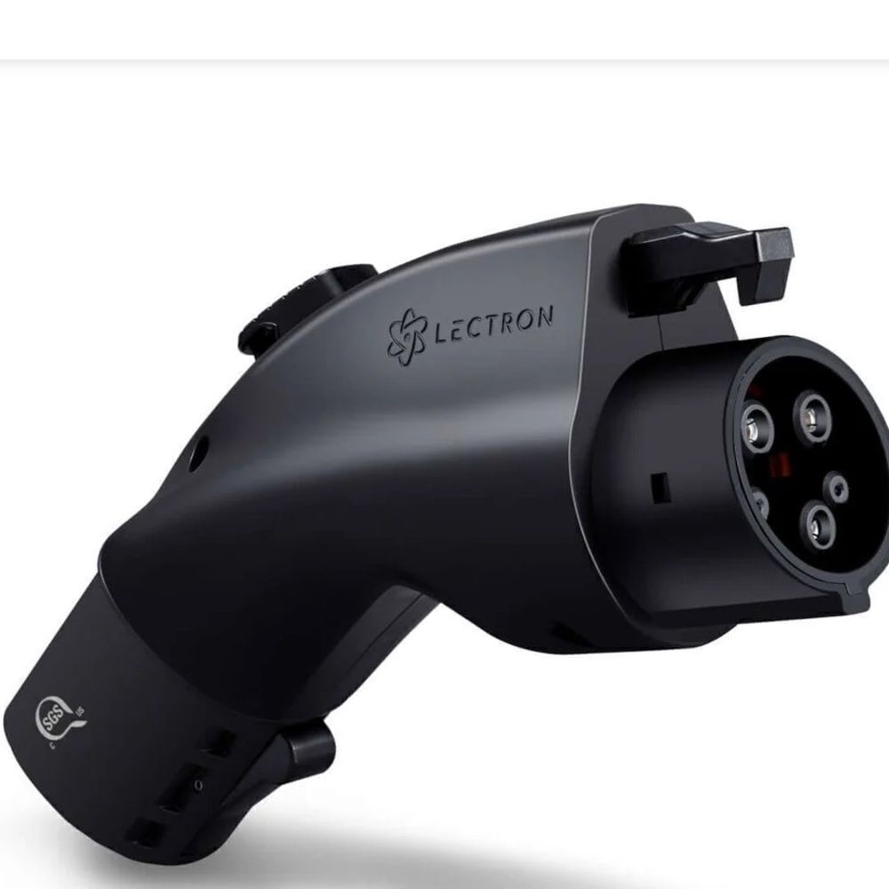 Lectron Tesla to J1772 EV Adapter | 250V | 48 Amp in Black. NIB!
